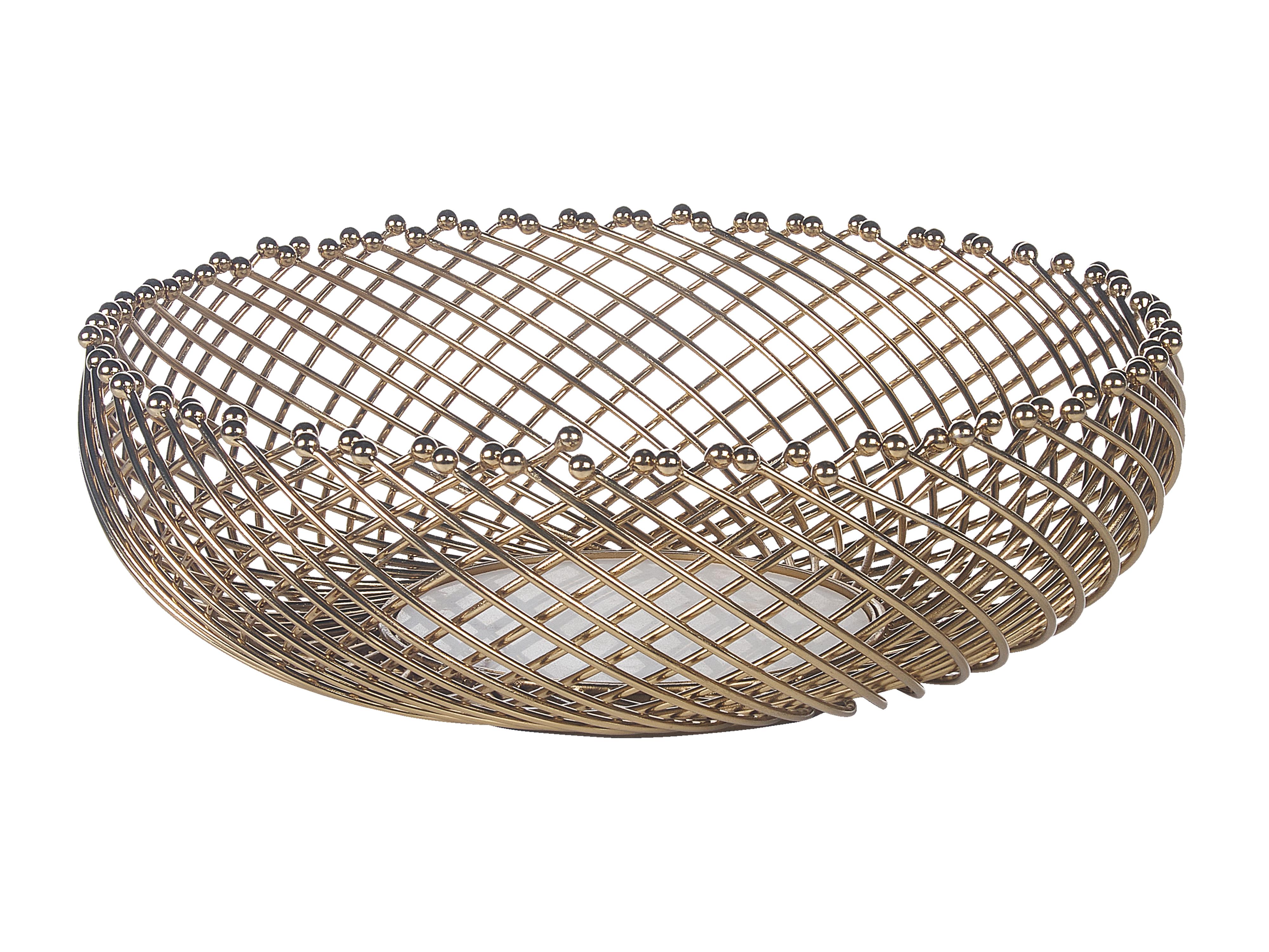 Set van 2 decoratieve schalen BALIUNG Metaal Goud