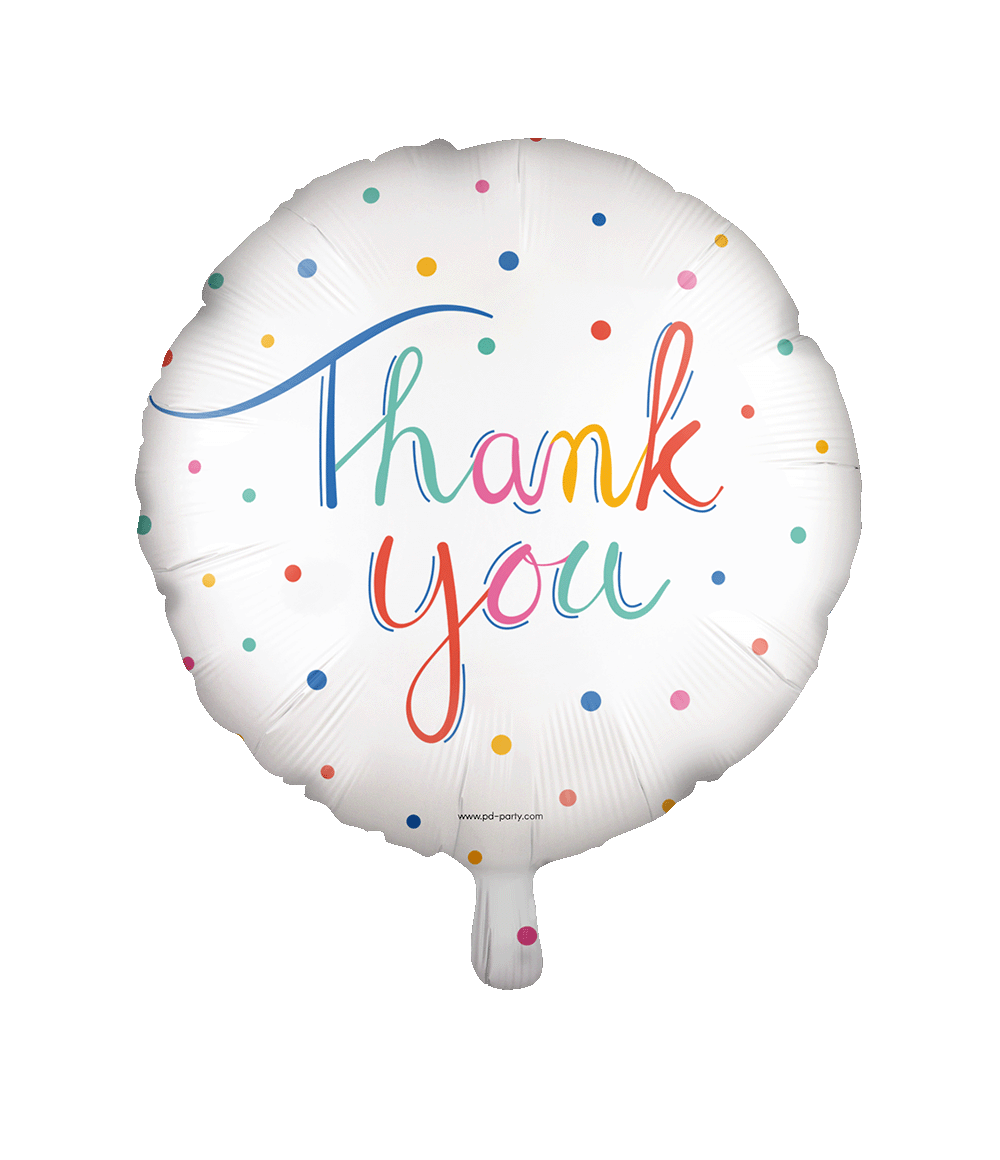 Thank You Helium Ballon Leeg 46cm
