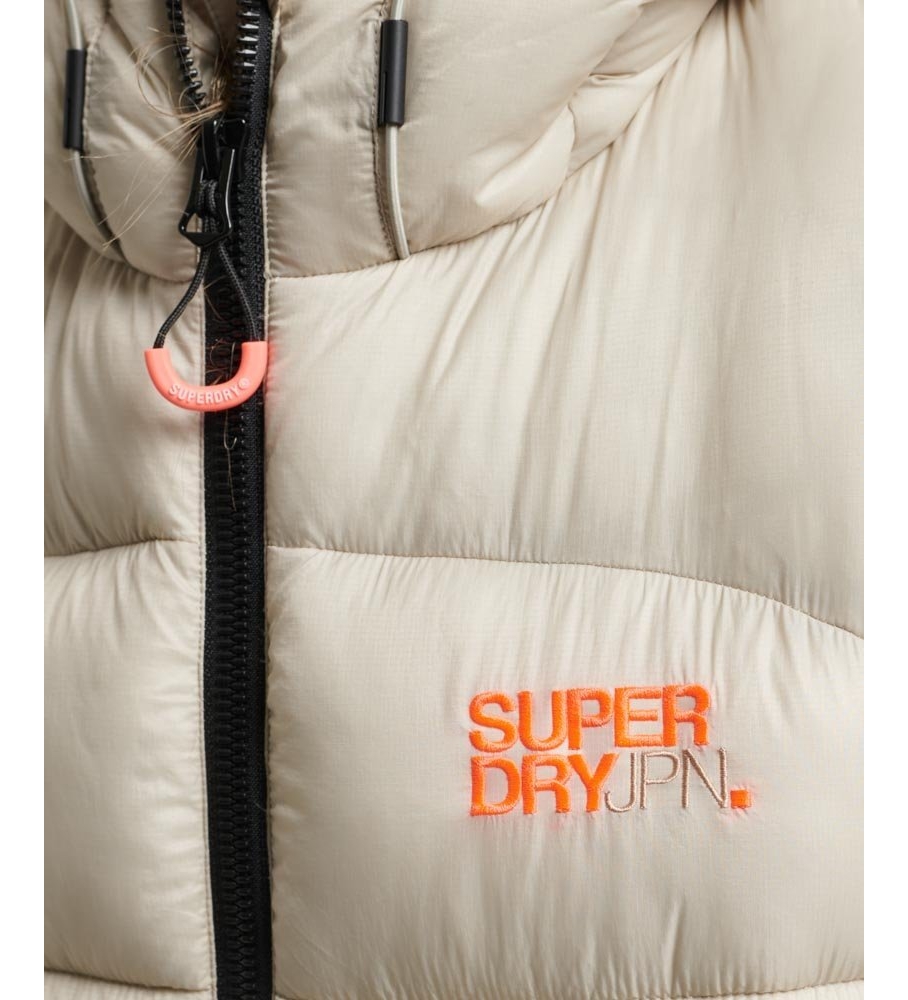Jaqueta esportiva acolchoada Superdry Bmber bege