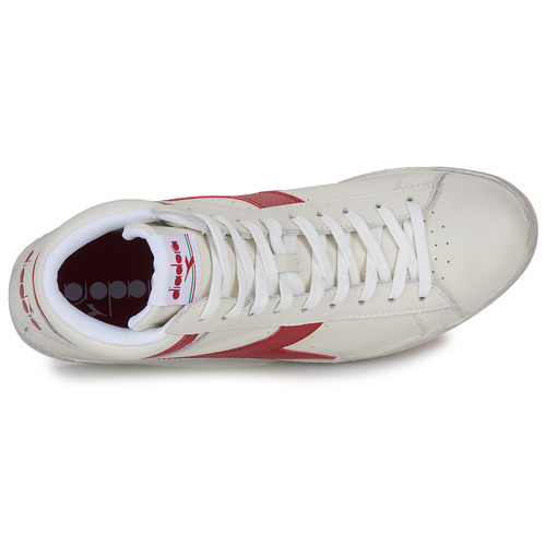 Diadora - GAME L HIGH WAXED - Blanc / Rouge