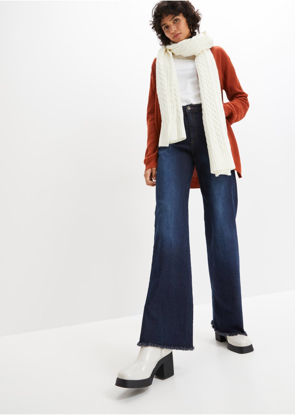Gilet en maille avec fentes
