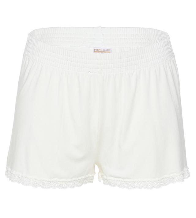 Pyjama Shorty mit Spitze, 2er Pack