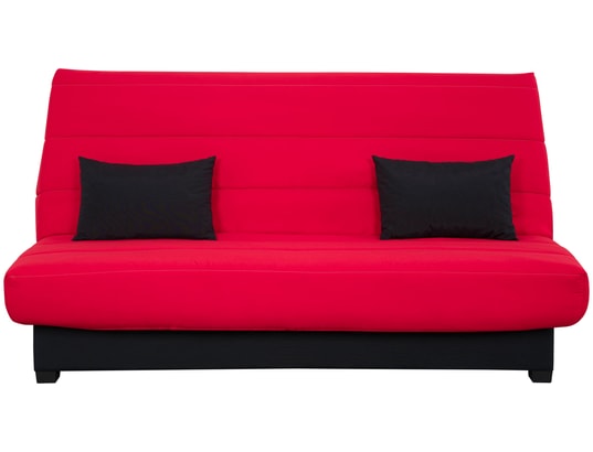 CONCEPT1 - Canapé lit Célia CC 130 ressorts ensachés (mat Simmons) rouge