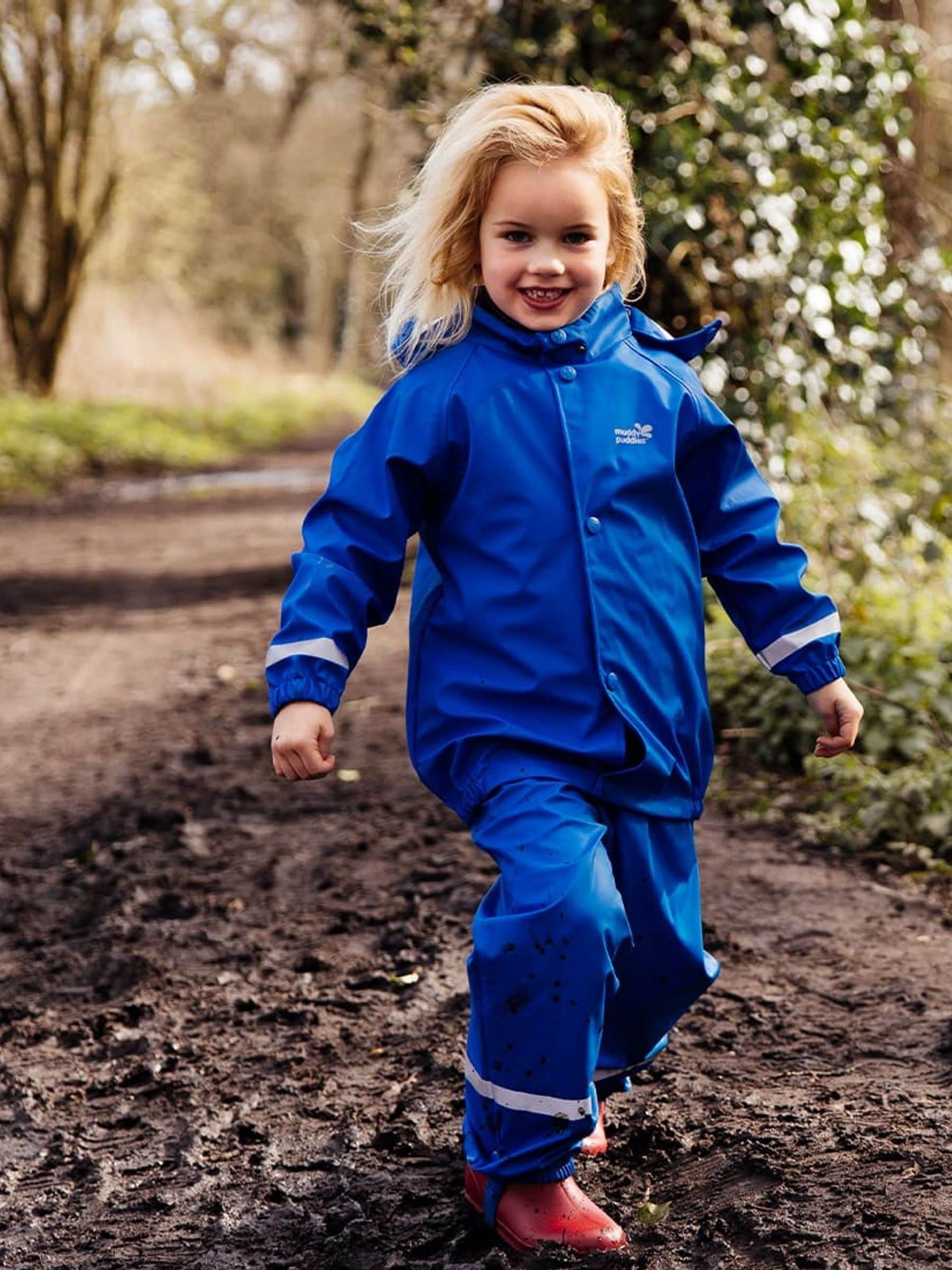 Blauw - Muddy Puddles - Waterdichte tuinbroek voor regendagen