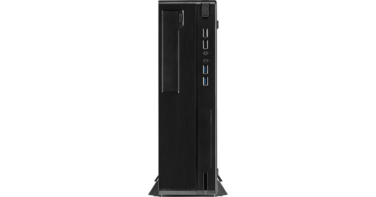 Inter-TechIT-502 mini tower behuizing  (Zwart | 4x USB-A, Tweedekans)
