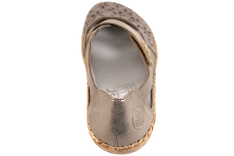 RIEKER DAMESKO I MØRKT BEIGE SKIND