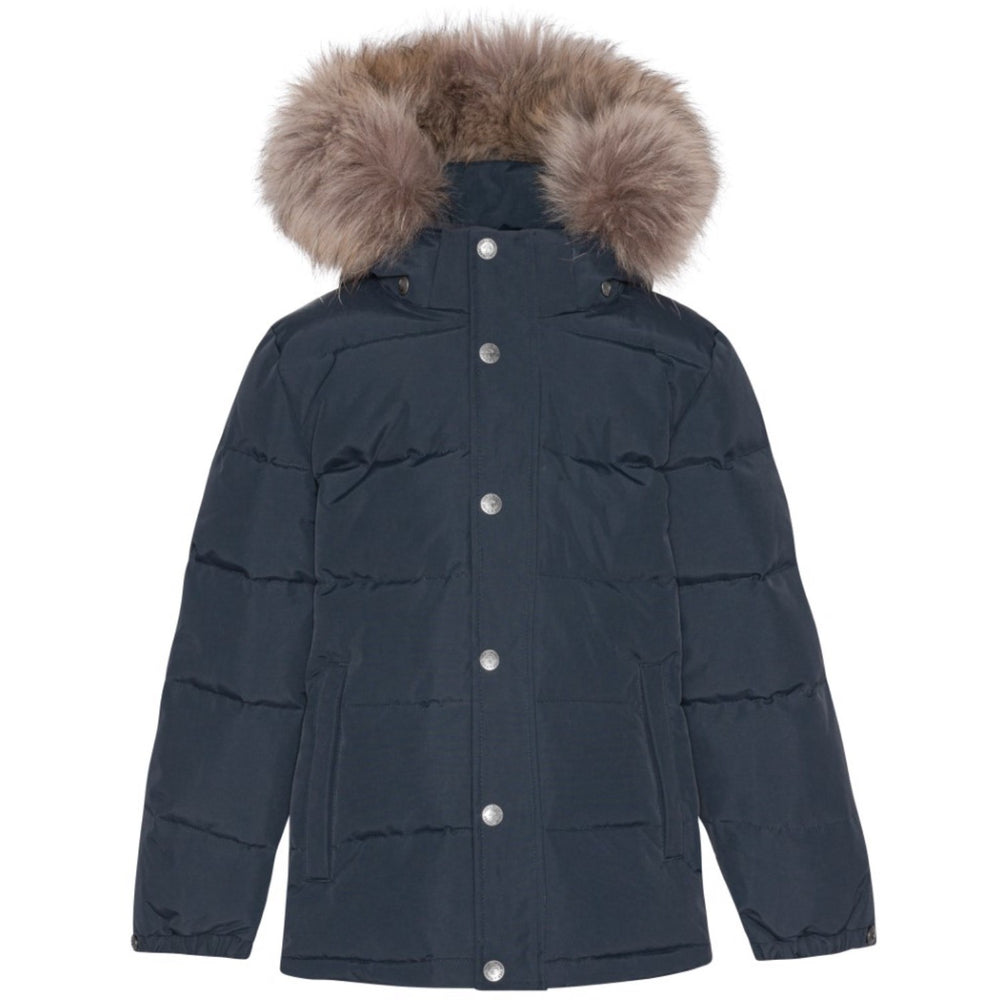 Køb Ver De Terre 600 Navy Down Jakke W/Fur