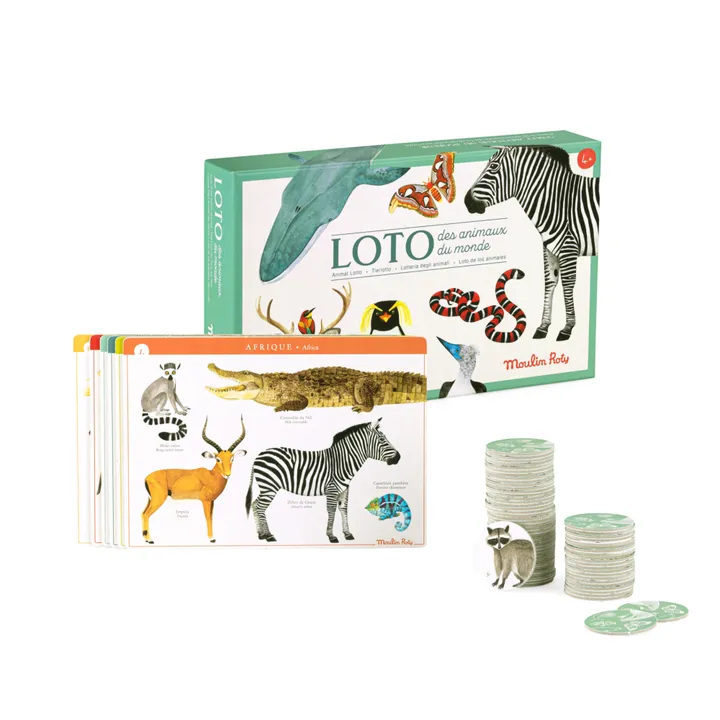 Moulin Roty Loto des animaux Autour du monde