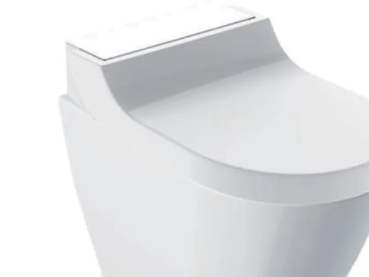 Geberit Aqc Tuma Comfort gulvstående douchetoilet, sort