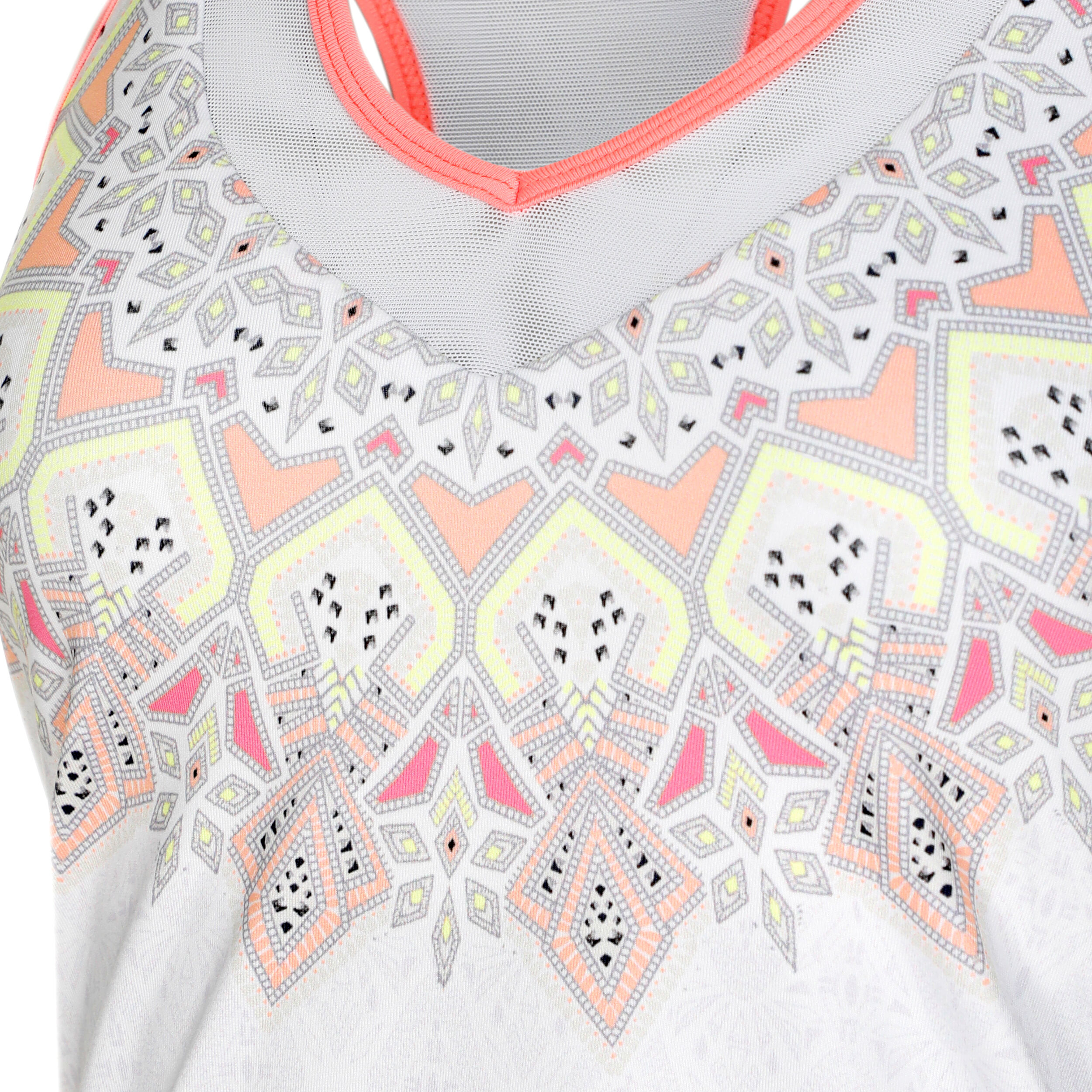 Lucky in Love Geo Grande With Bra Débardeur Tank Top Femmes - Blanc , Multicouleur