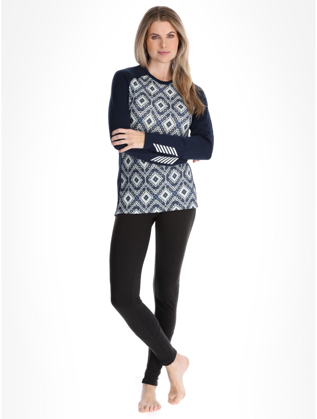 W Lifa Merino Midweight Graphics Crew thermoshirt dames