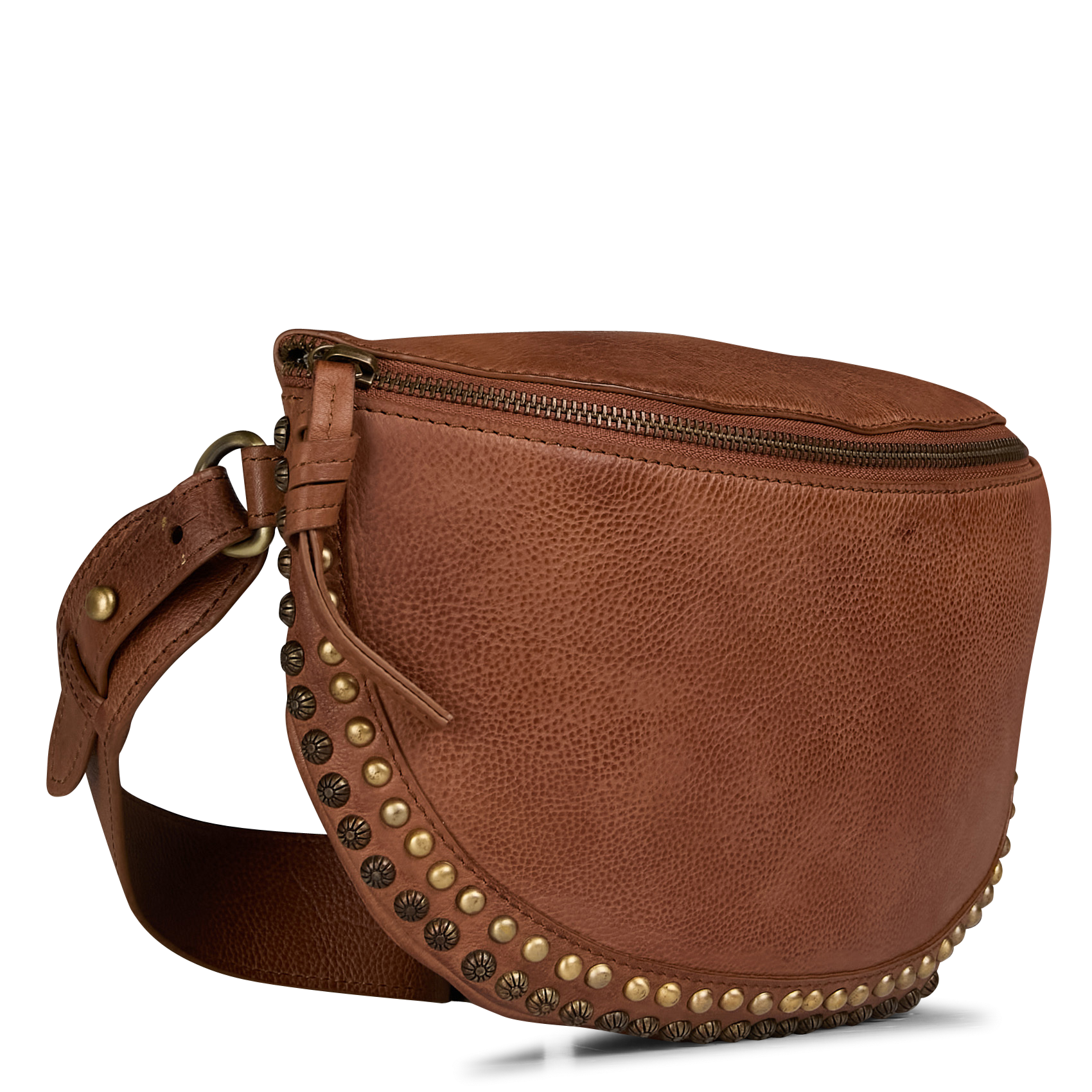 GASPARD - Sac banane en cuir | Beige