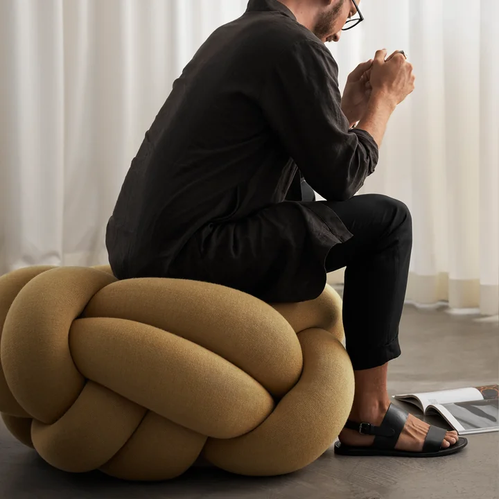 Design House Stockholm - Knot Kissen XL, grau