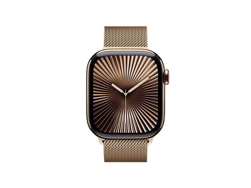 Apple Watch Series 10 42 mm LTE Titanium Gold Loop Eine glatte Zehn