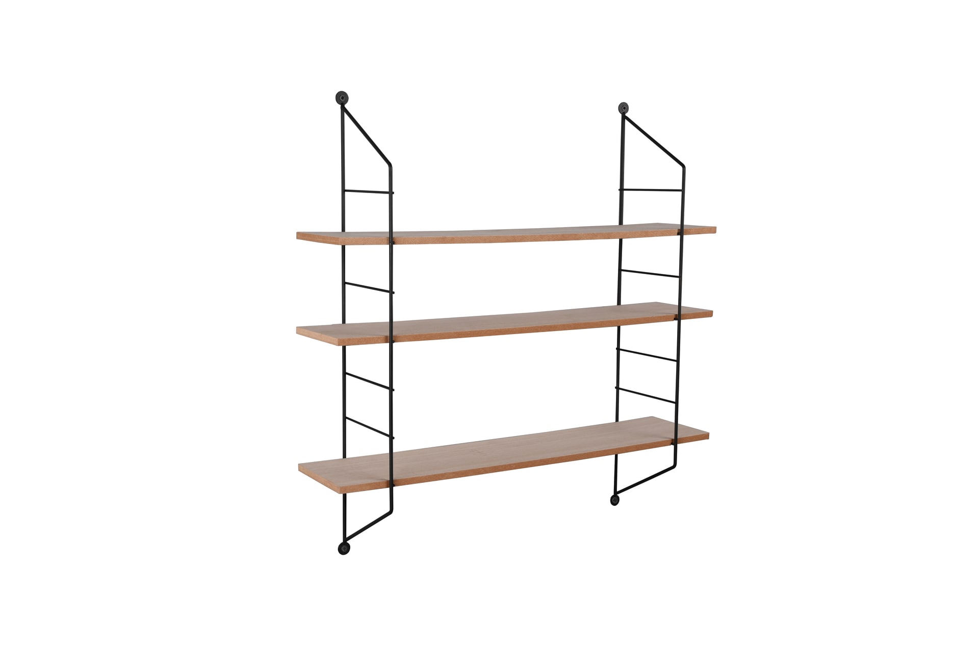 Wandregal Clara 62 x 60 cm Braun/schwarz