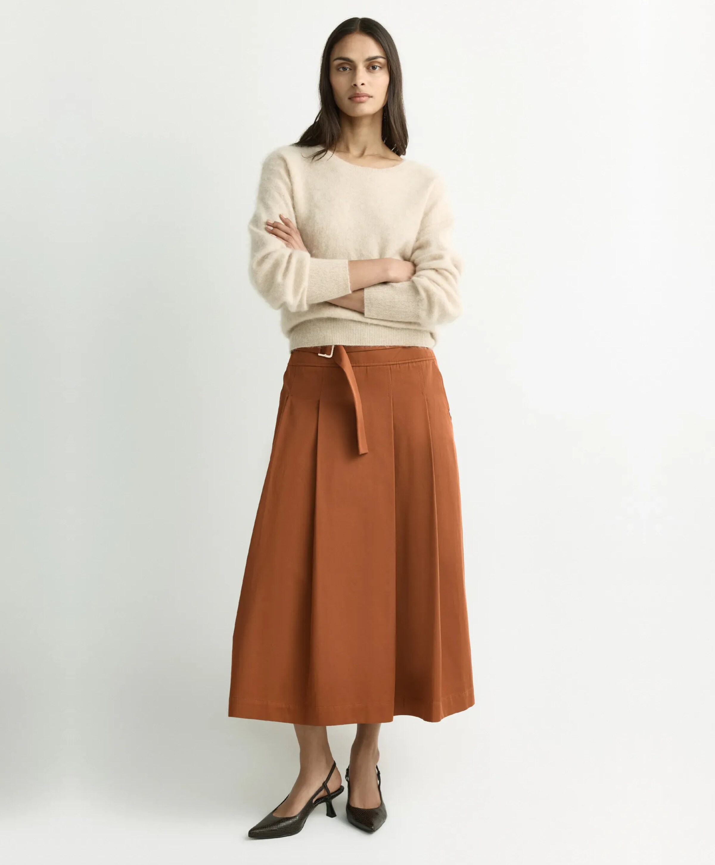 Xandres Dames rok beige