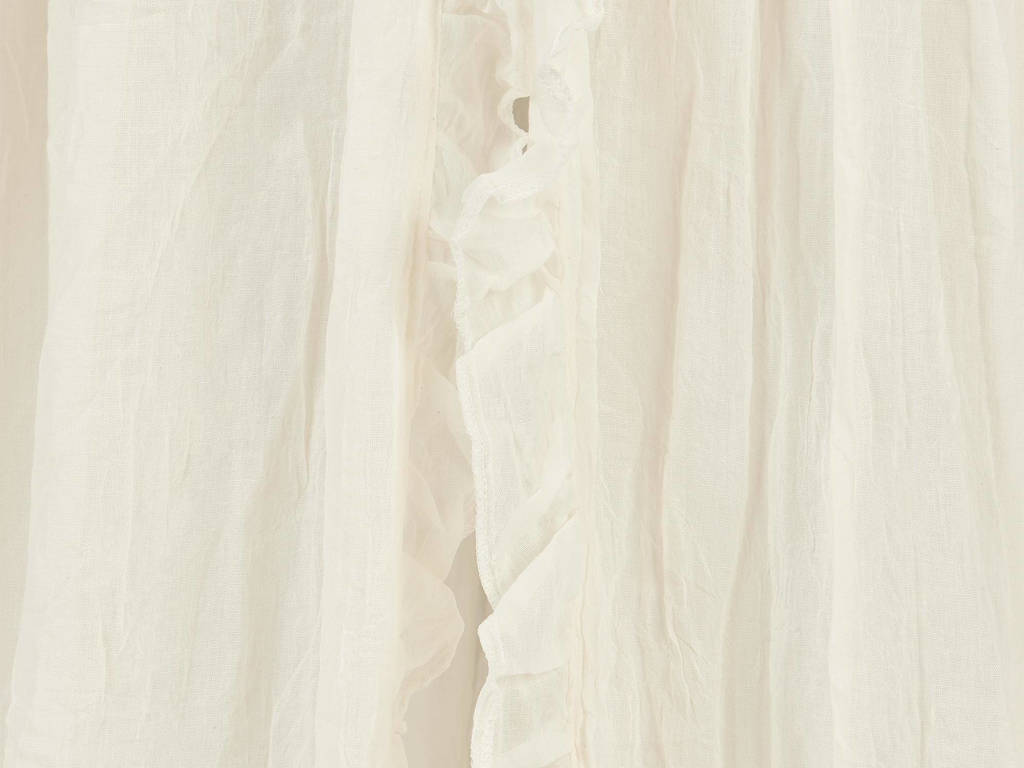 sluier vintage 155cm ruffle ivory