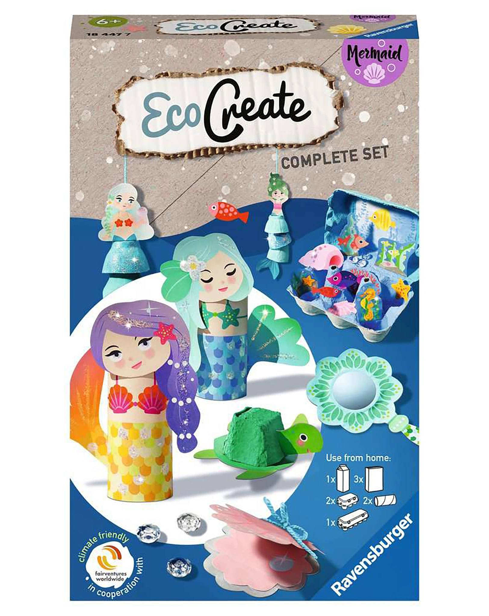 Bastel-Set ECO CREATE  MERMAID in bunt