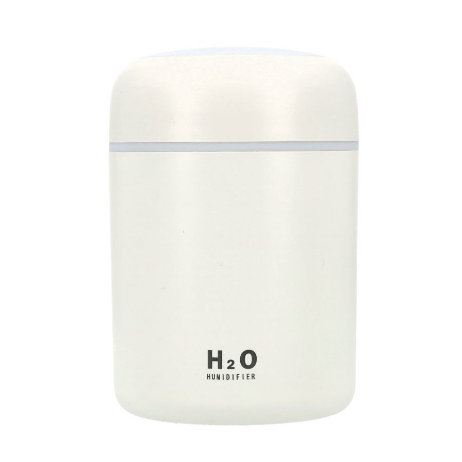 (300ml) Mini USB Luftbefeuchter Aroma Öl Diffuser mit LED Beleuchtung - Weiss