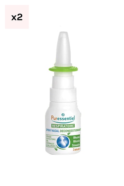 Sprays nasal décongestionnants - huiles essentielles bio - 2 x 15 ml