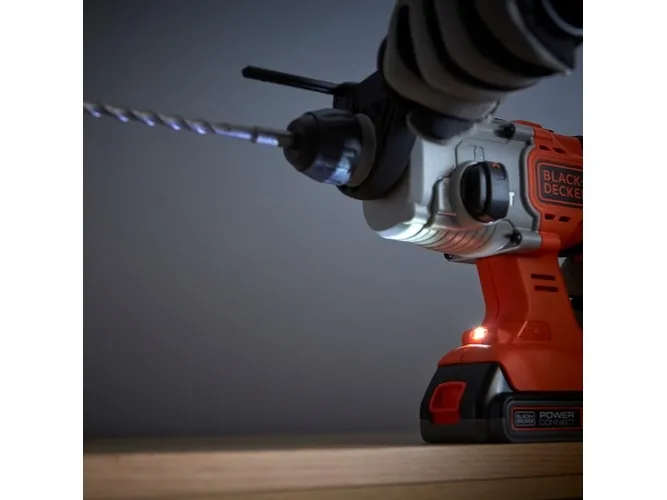 BLACK   DECKER cordless combination hammer BCD900E2K, 18Volt, rotary hammer