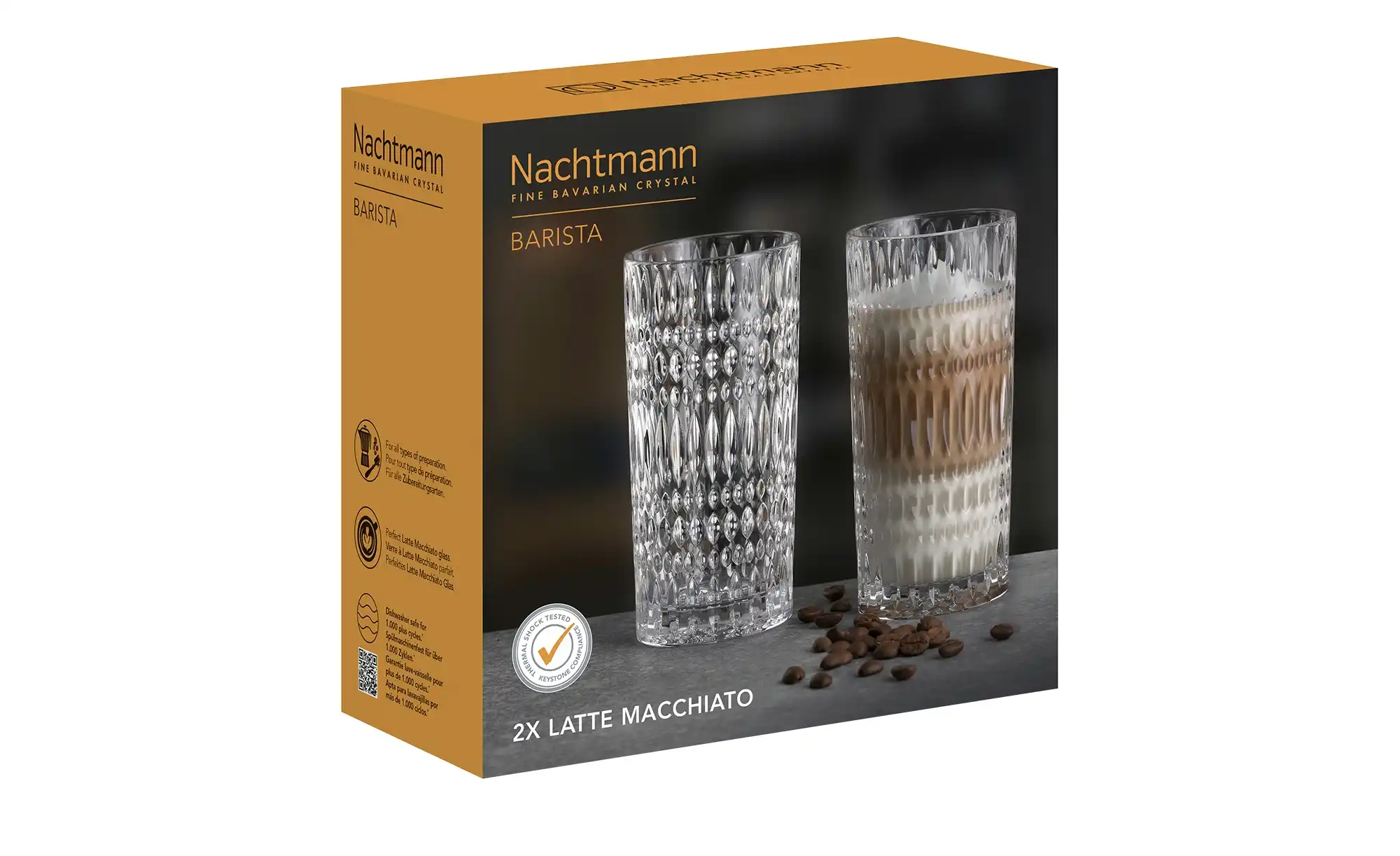 Nachtmann Latte Macchiato-Gläser 2er Set Ethno Barista
