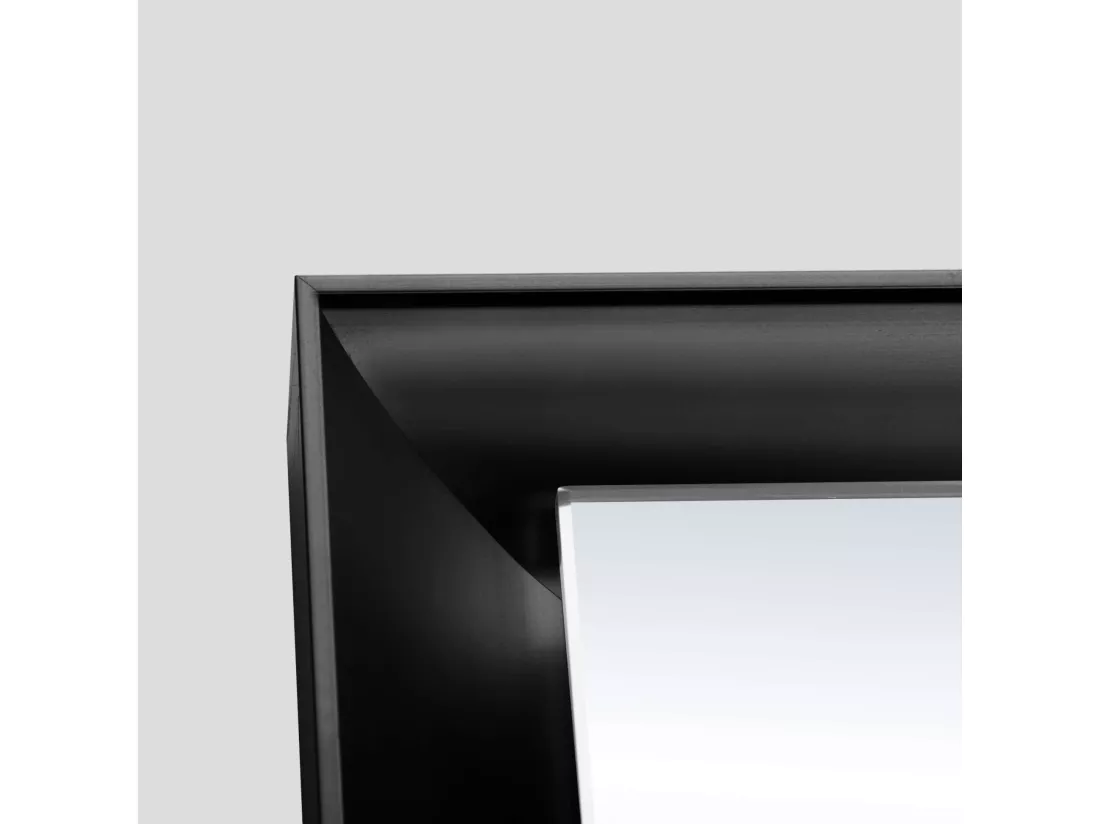 Miroir Salle de Bain CALIFORNIA - 120x80cm - Noir Mat - T° Led Variable - Tactiles On/Off & Anti-Buée - LEDIMEX