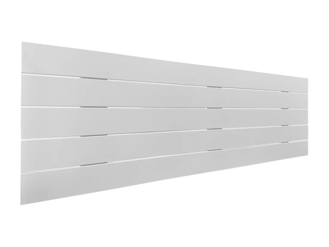 DHOME Tête de lit en bois recyclé MDF Palet Style Horizontal 145x46cm Lits 135/140 - Uni Blanc