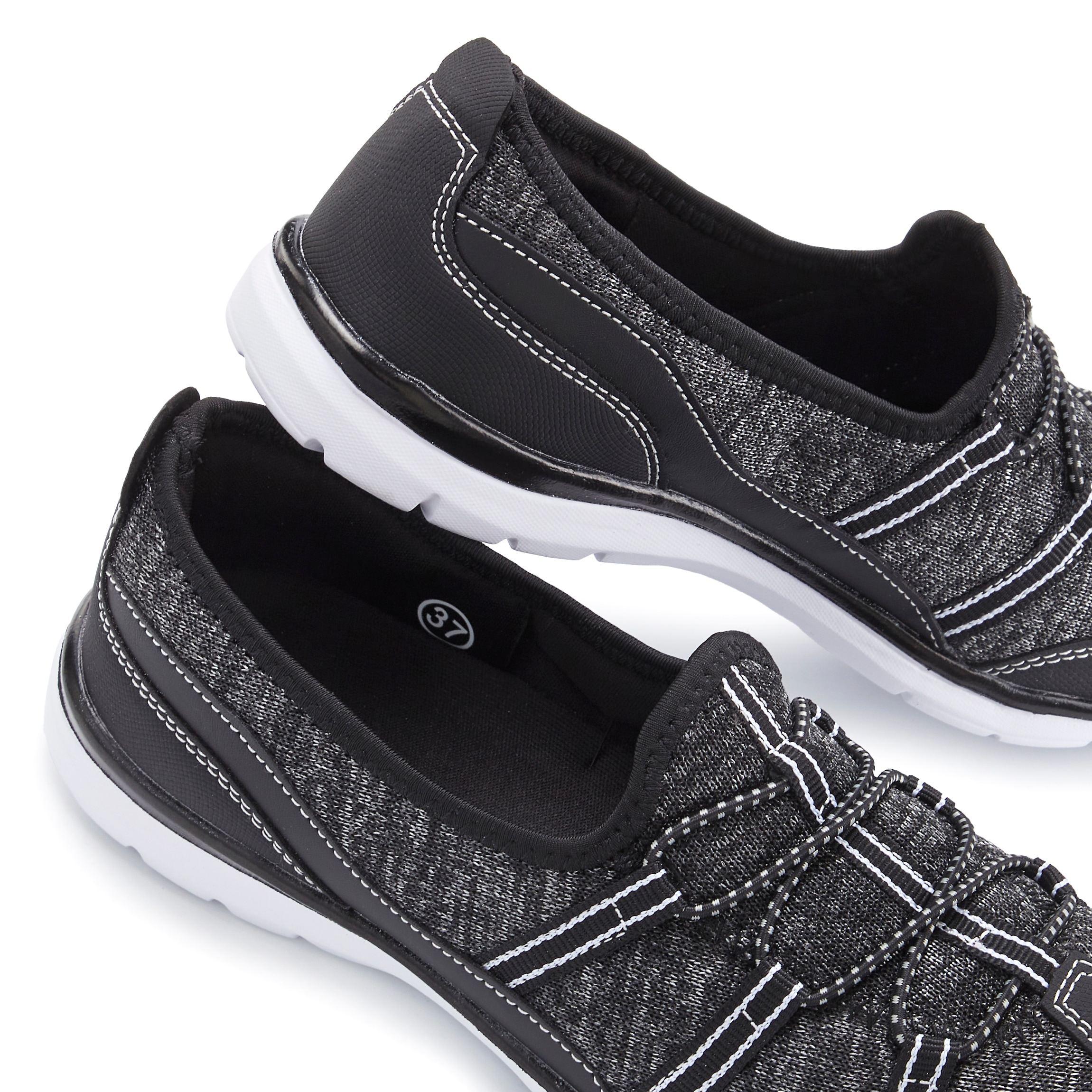 LASCANA Sneaker »Halbschuh, Freizeitschuh, Slipper,«  zum Reinschlüpfen mit elastischen Schnürbändern VEGAN