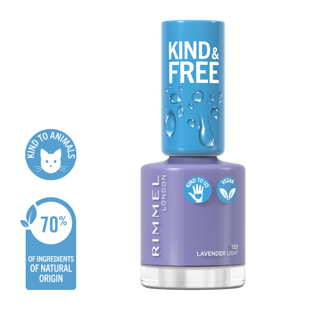 Rimmel KIND & FREE Vegan Nagellak 153 Lavender Light8 ml