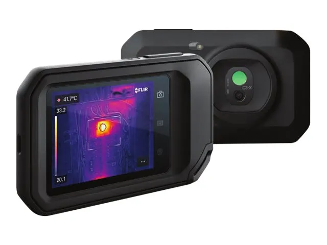 FLIR C3-X - Termisk og visuelt lyskamerakombo - kompakt - 0.012 MP - Wi-Fi - sort