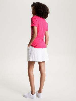 Camiseta de corte justo com listras bretãs
