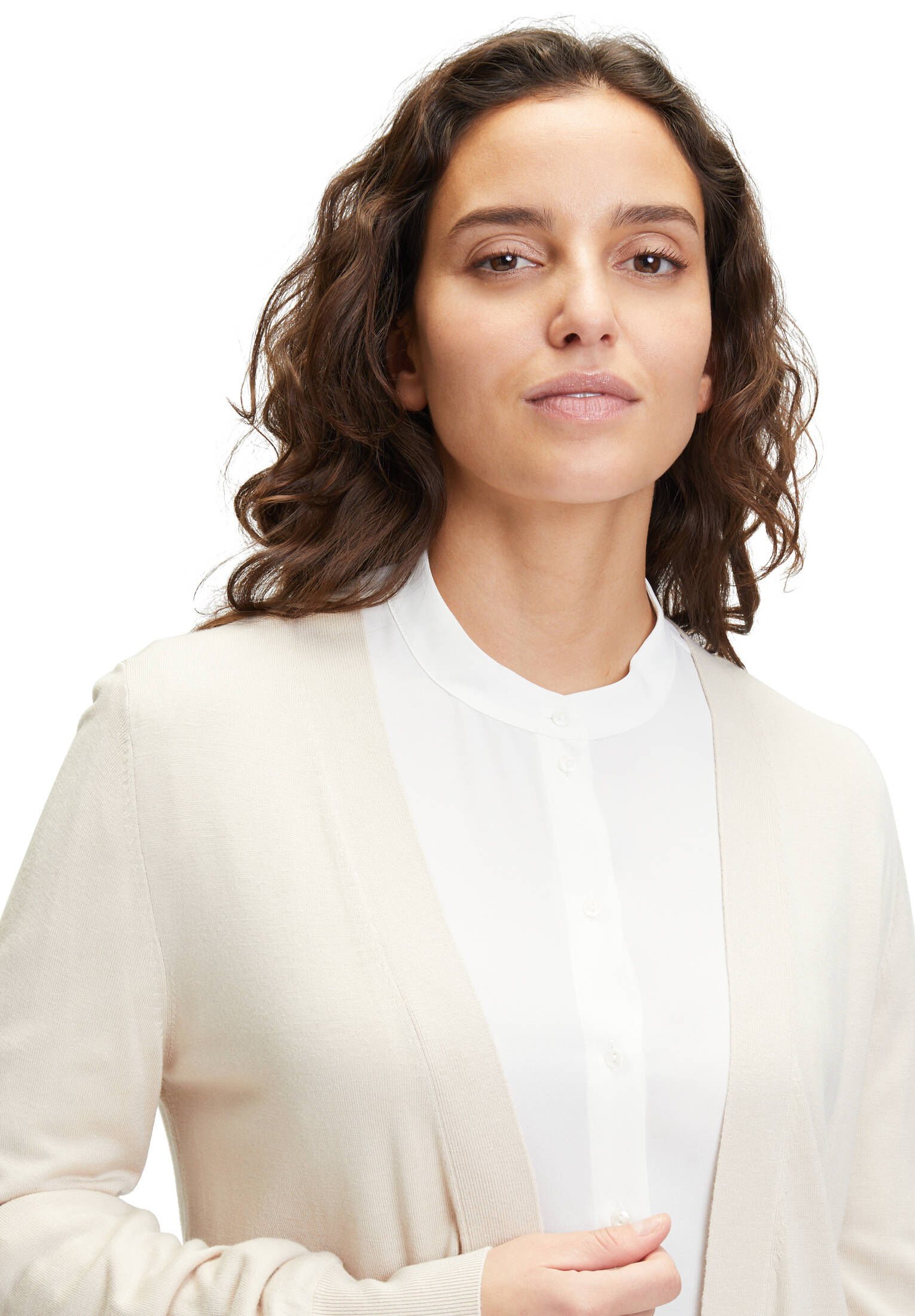 Betty & Co| Damen Feinstrickjacke ohne Verschluss
