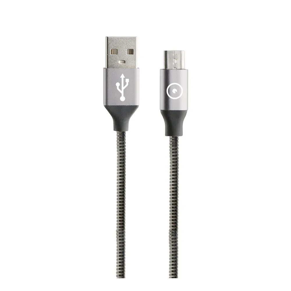 Muvit Flexibles USB-Kabel auf Micro Metal 1.2 m 2A