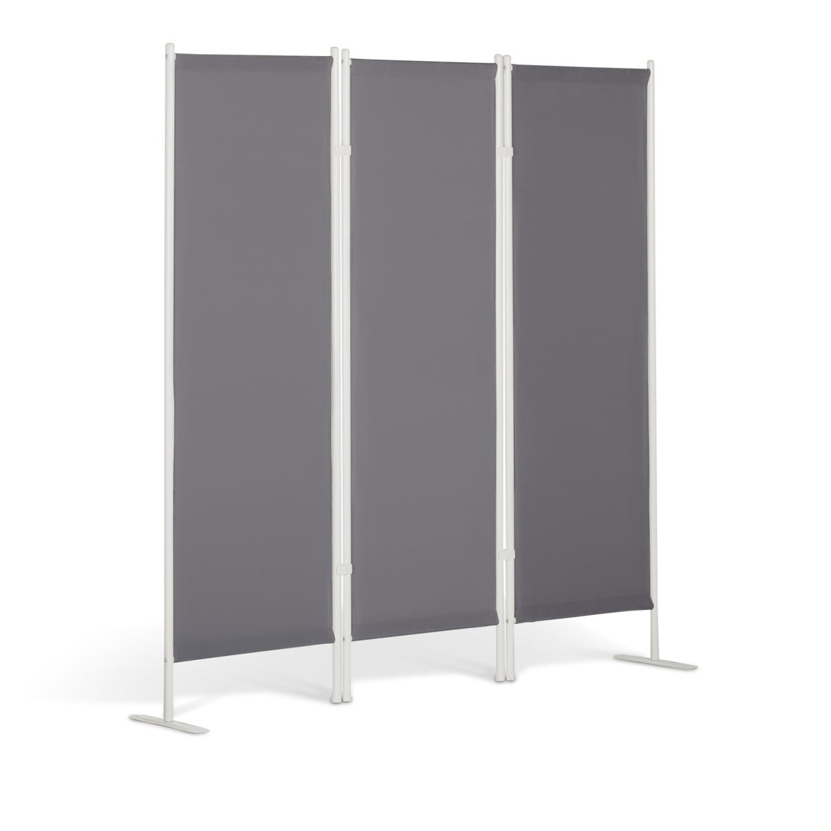 3-paneels scherm, antraciet
