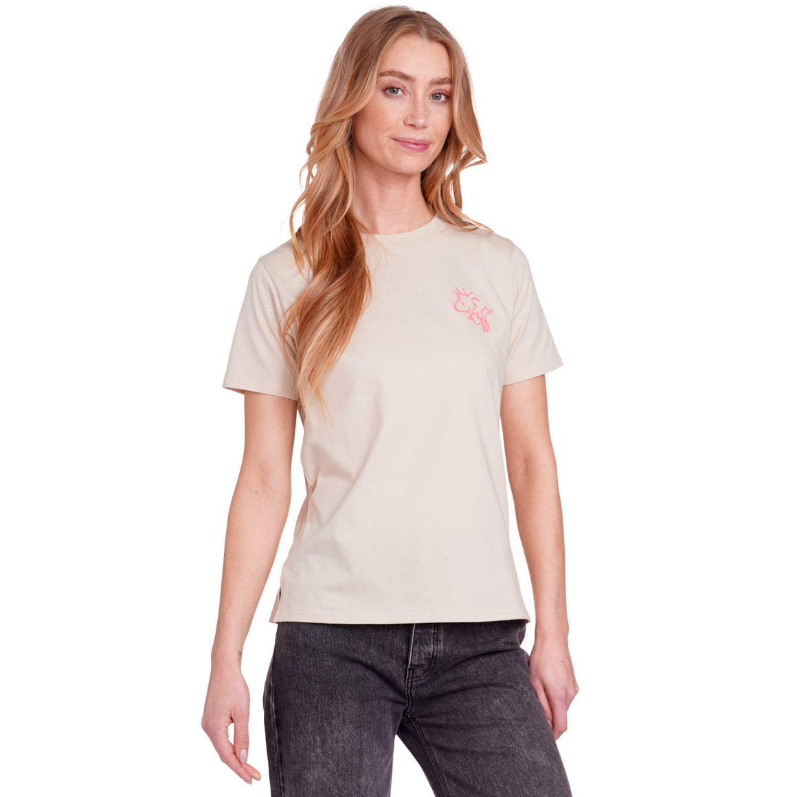 Jonas Nielsen Peanuts T-Shirt mit Rücken-Print beige