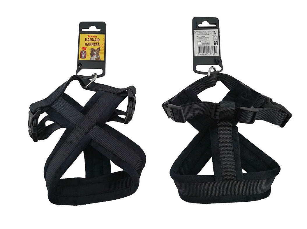 PEITORAL POLIESTER AUCHAN PRETO S 1.5CMX20-40CM