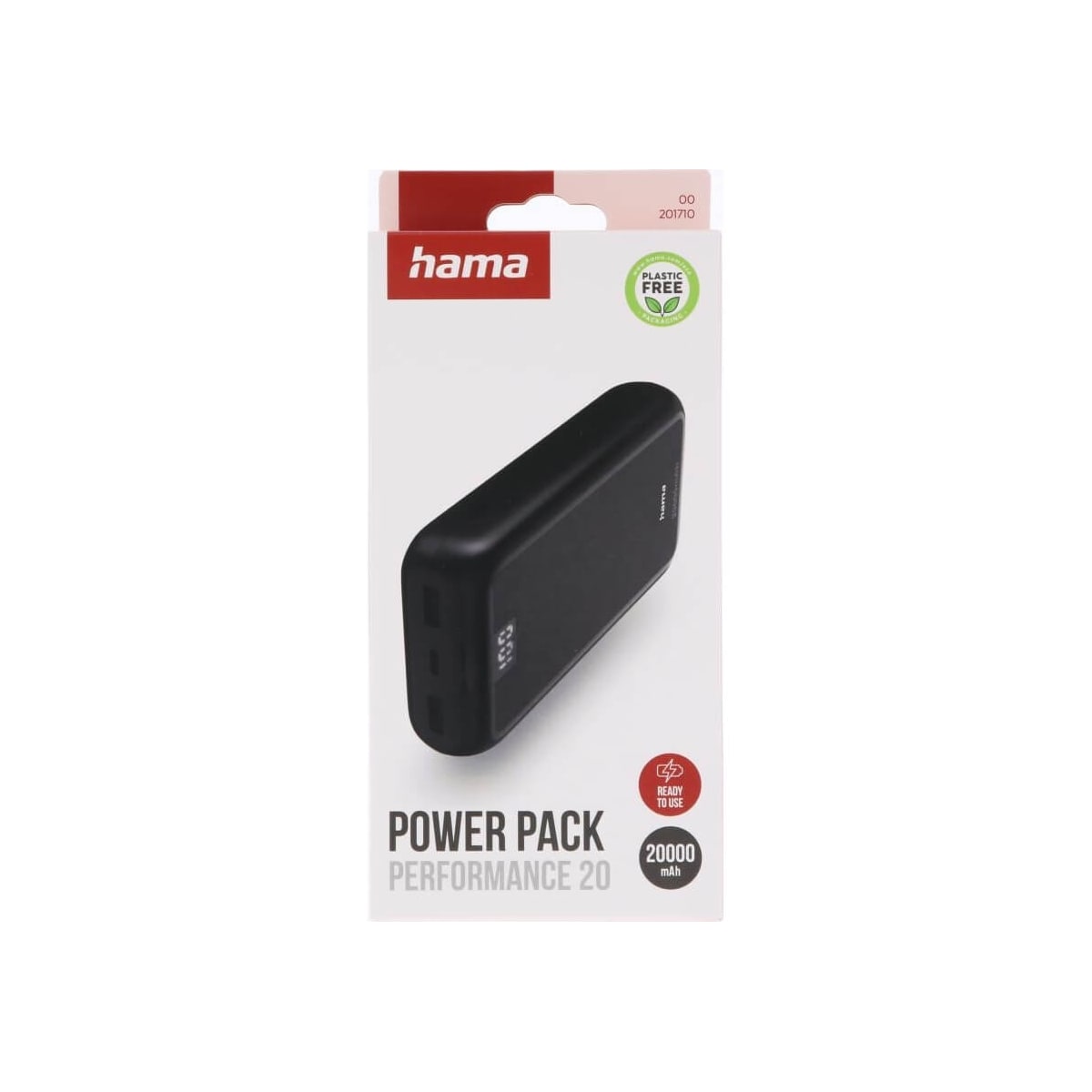 Hama Powerbank 20000mAh 2xUSB-A+1xUSB-C Anthracite
