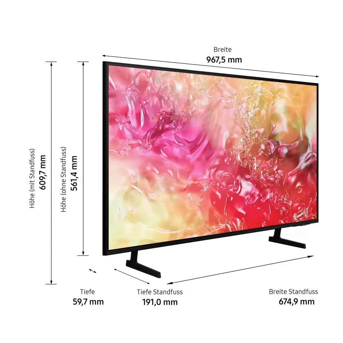 TV SAMSUNG UE43DU7172UXX Schwarz