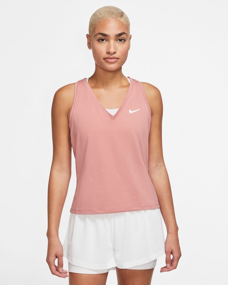 Débardeur de tennis Nike NikeCourt Rouge Clair pour femme