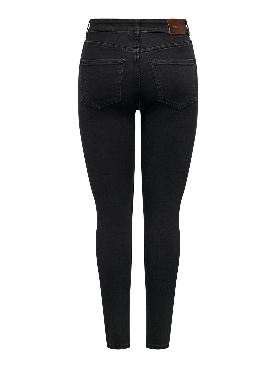 ONLBOBBY Mittlere Taille Skinny Fit Jeans Black