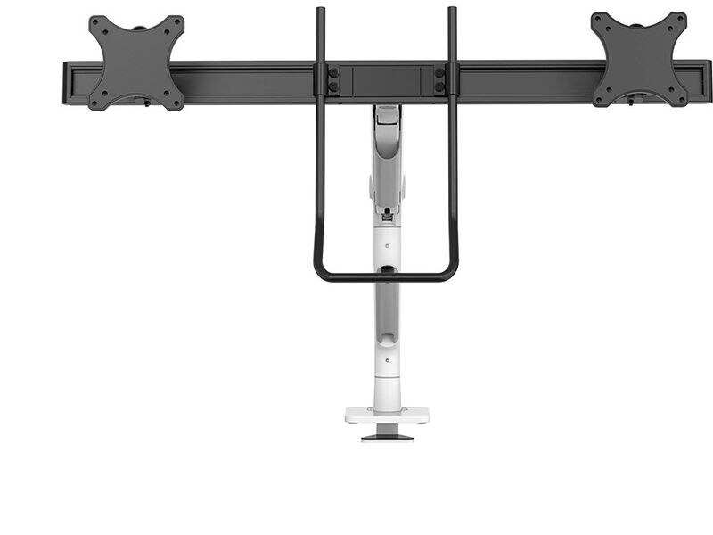 NEOMOUNTS Tischständer DS75S-950 WH2 bis 16 kg – Weiss Voll bewegliche Tischhalterung für 17-27