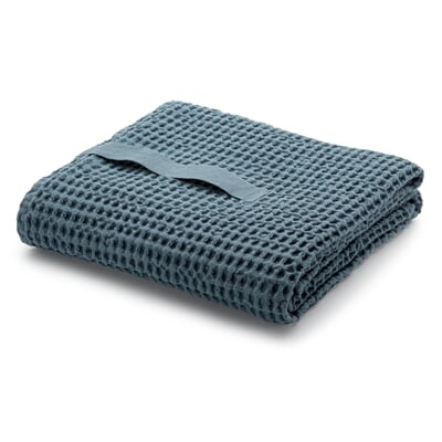Handtuch Waffelpiqué, Hellblau, Badetuch