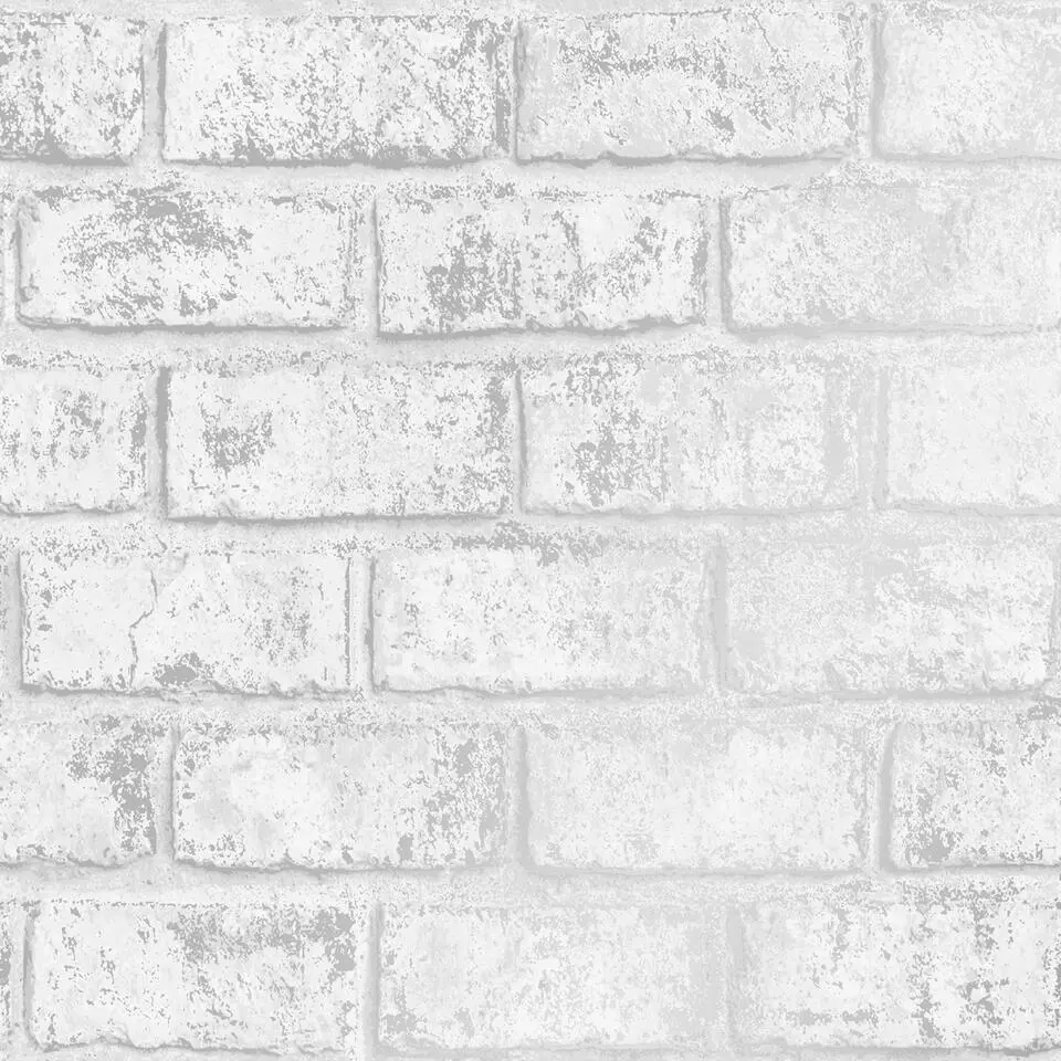 Dutch Wallcoverings Indulgence Metallic brick grey/silver 0,53x10,05m
