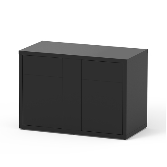 Meuble d'aquarium avec 2 portes Sublime Noir L.120xP.60xH.83cm