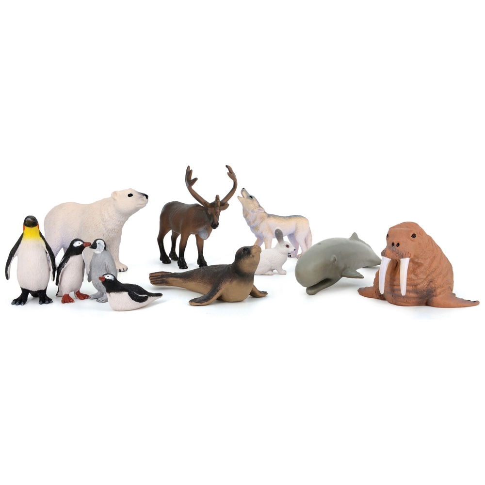 Polartierfiguren, 11er-Pack