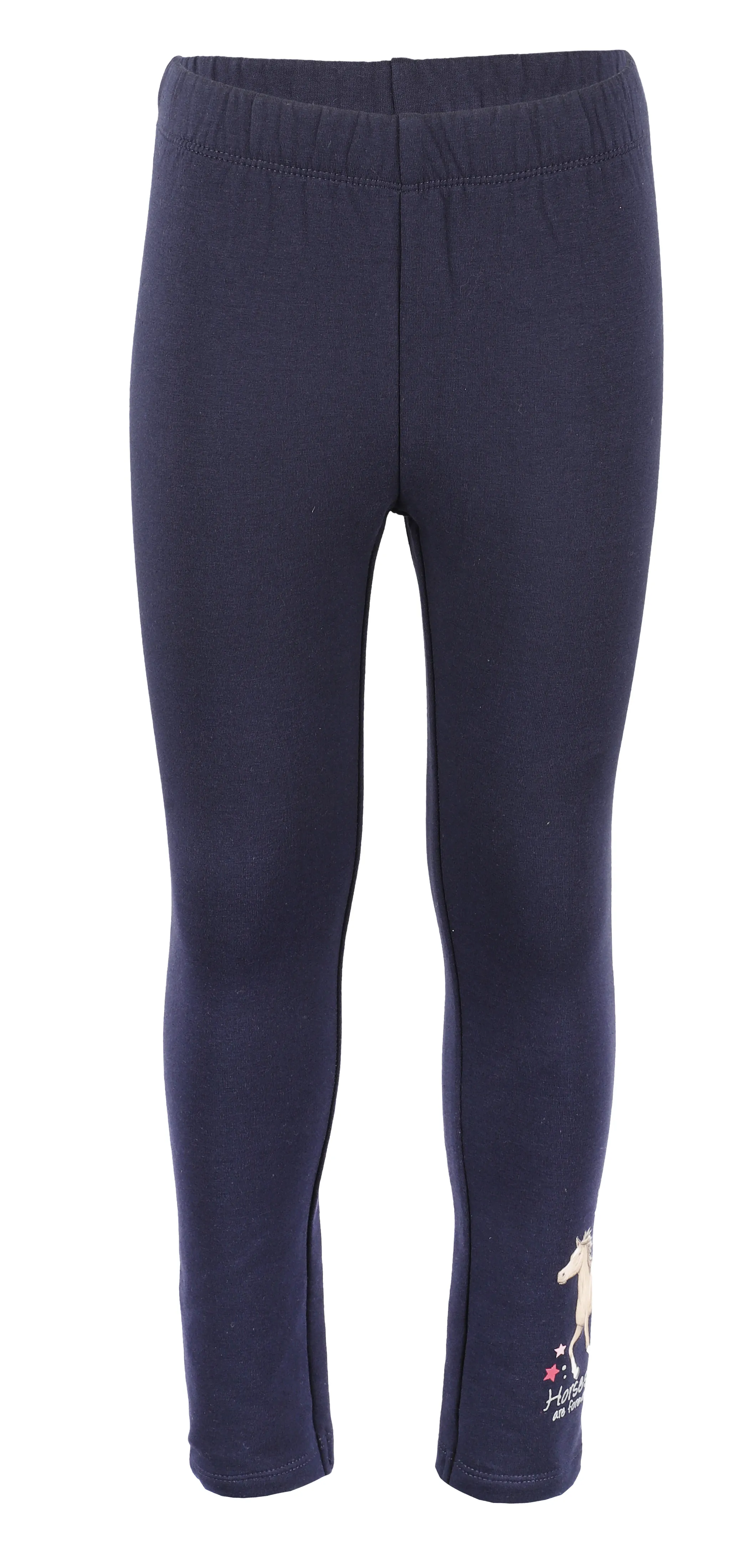 Mädchen Leggings mit Pferdemotiv am Bein