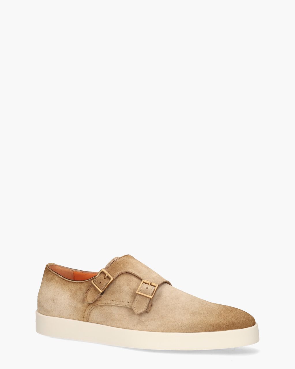 Santoni 17832 Lichtbruin Heren Gespschoenen
