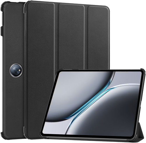 Just in Case Tri-Fold OnePlus Pad 2 Book Case Zwart