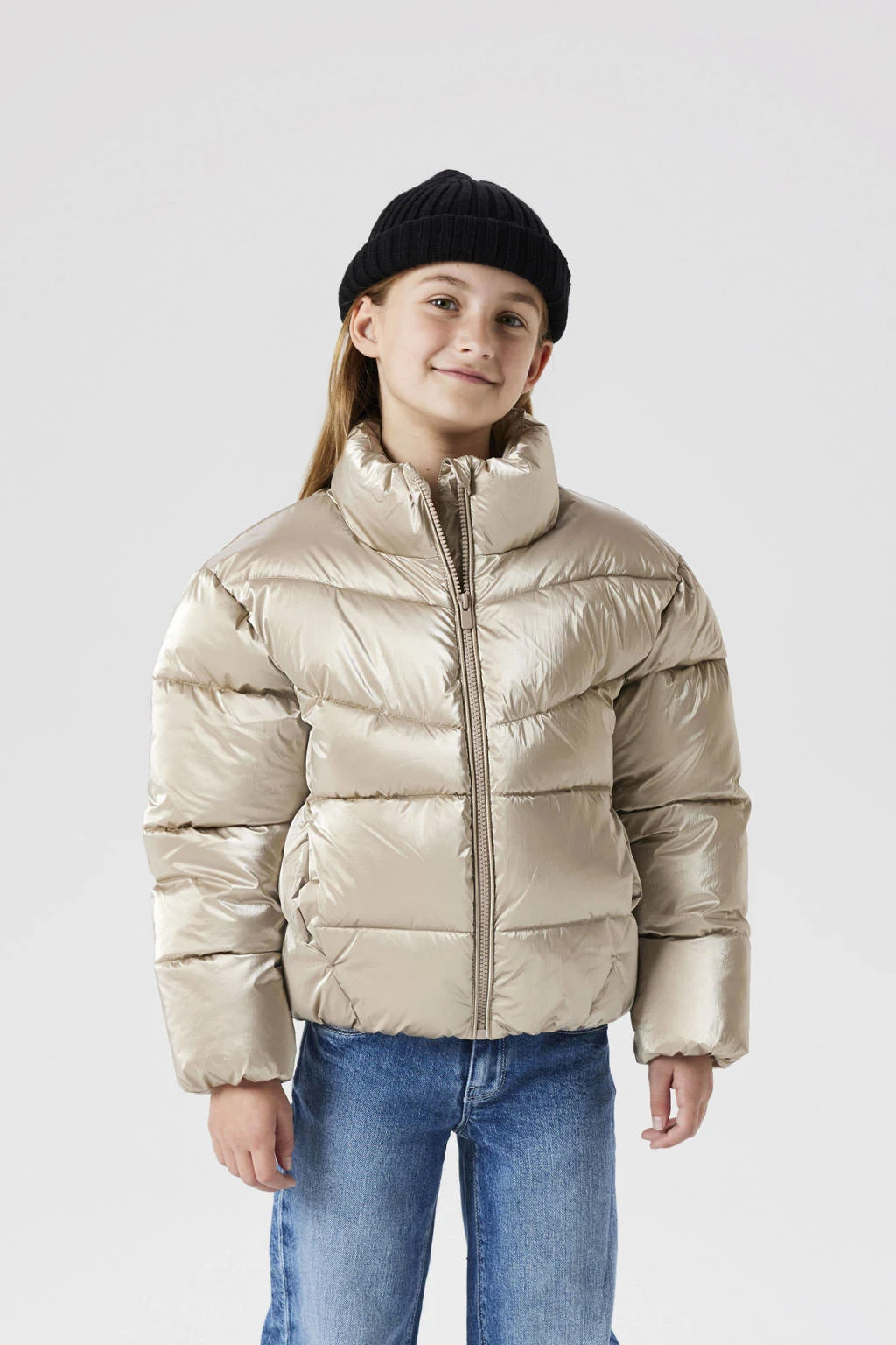 NAME IT KIDS gewatteerde jas goud